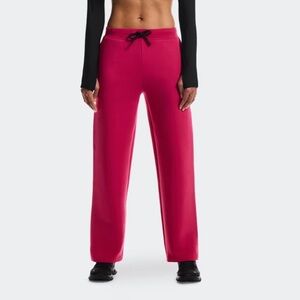 On Womens Focus Tech Sweatpants pink pull on lounge active straight leg L